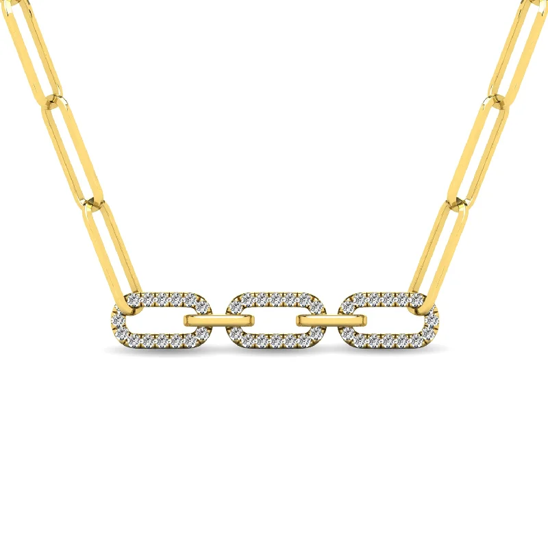 Women’s bold statement necklace-Diamond 1/6 Ct.Tw. Fashion Pendant in 10K Yellow Gold