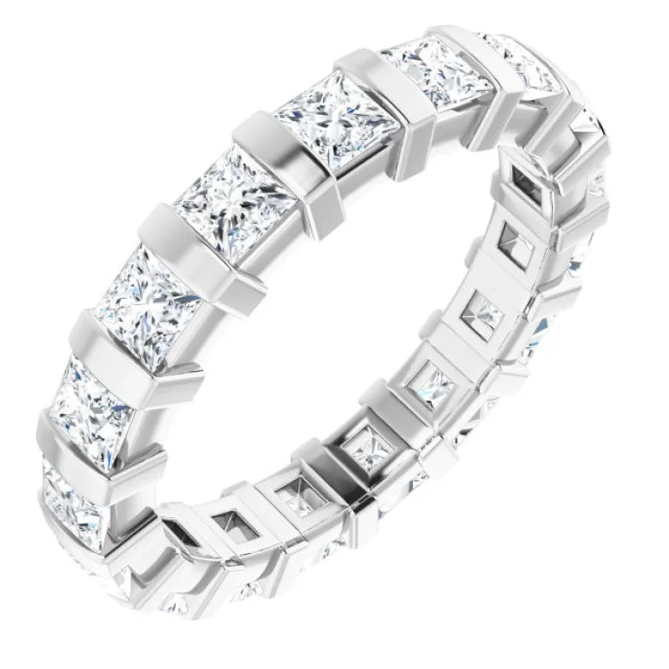 Women’s modern engagement ring-Platinum 1 7/8 CTW Diamond Eternity Band