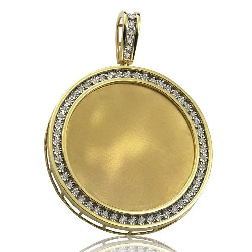 Women’s elegant necklace-10K 1.50CTW DIAMOND MEMORY PENDANT