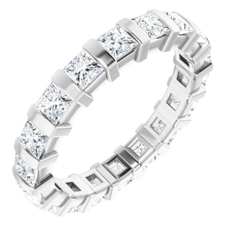 Women’s commitment engagement ring-14K White 1 5/8 CTW Diamond Eternity Band