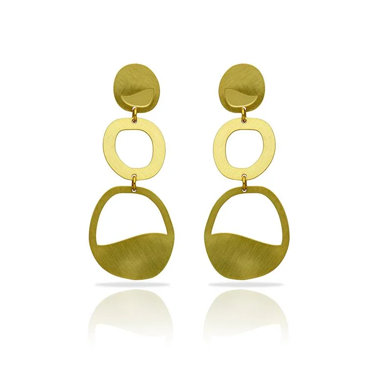 Women’s floral earrings-RAS Suenos Galatea Gold Earrings