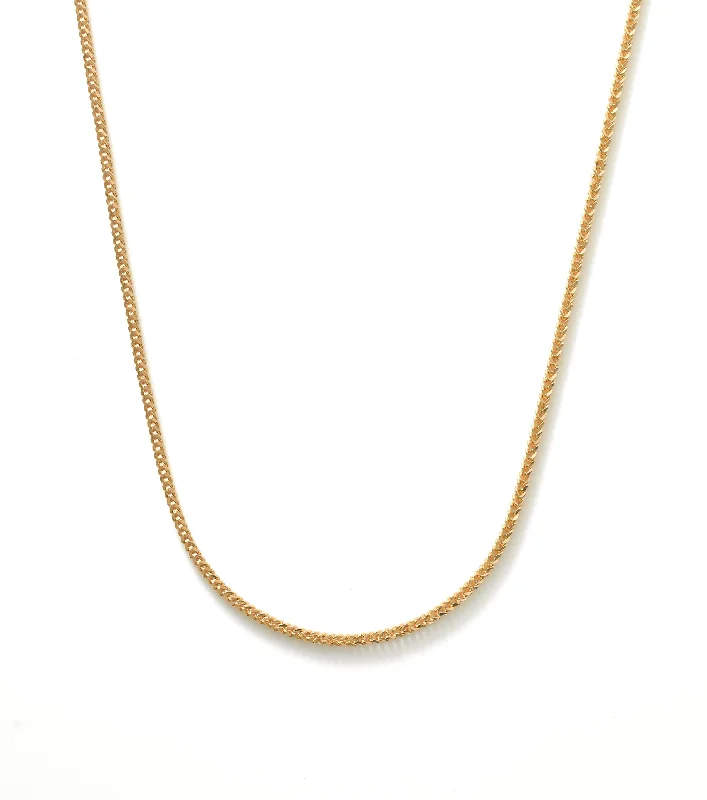 Women’s heart-shaped pendant necklace-22K Yellow Gold Men's Link Chain W/ Rounded Cuban Link, 24 Inches