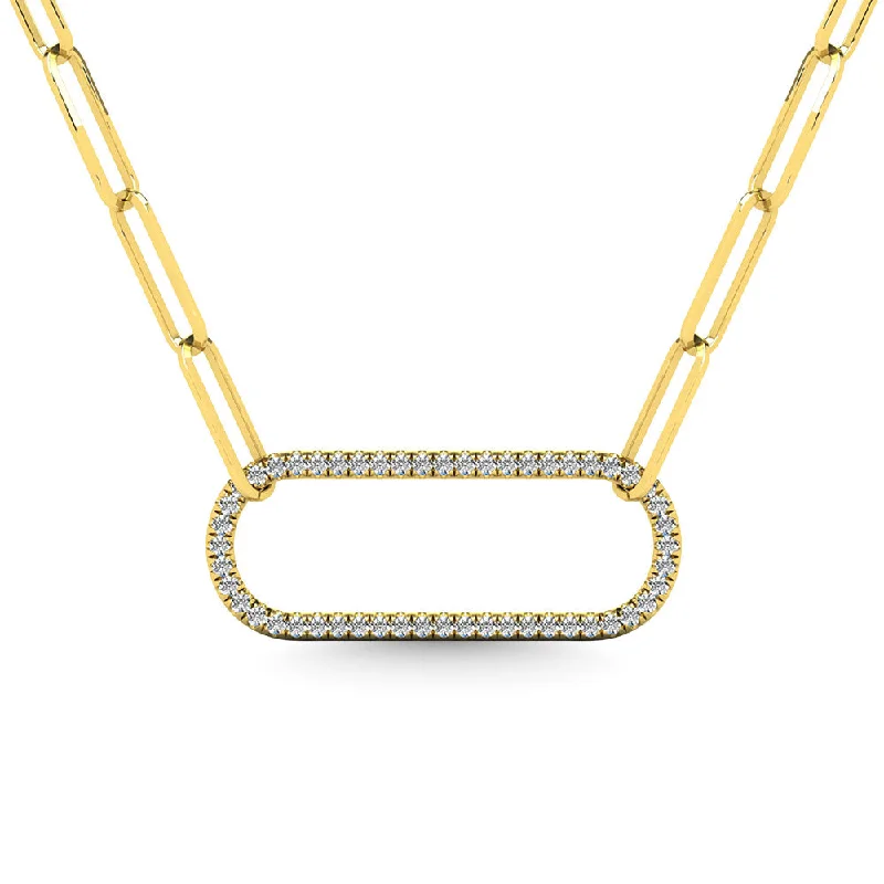 Women’s custom necklace-Diamond 1/5 Ct.Tw. Fashion Pendant in 10K Yellow Gold