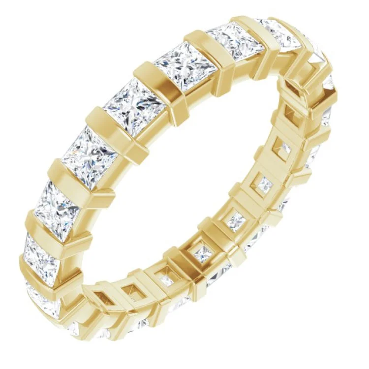 Women’s detailed engagement ring-14K Yellow 1 7/8 CTW Diamond Eternity Band