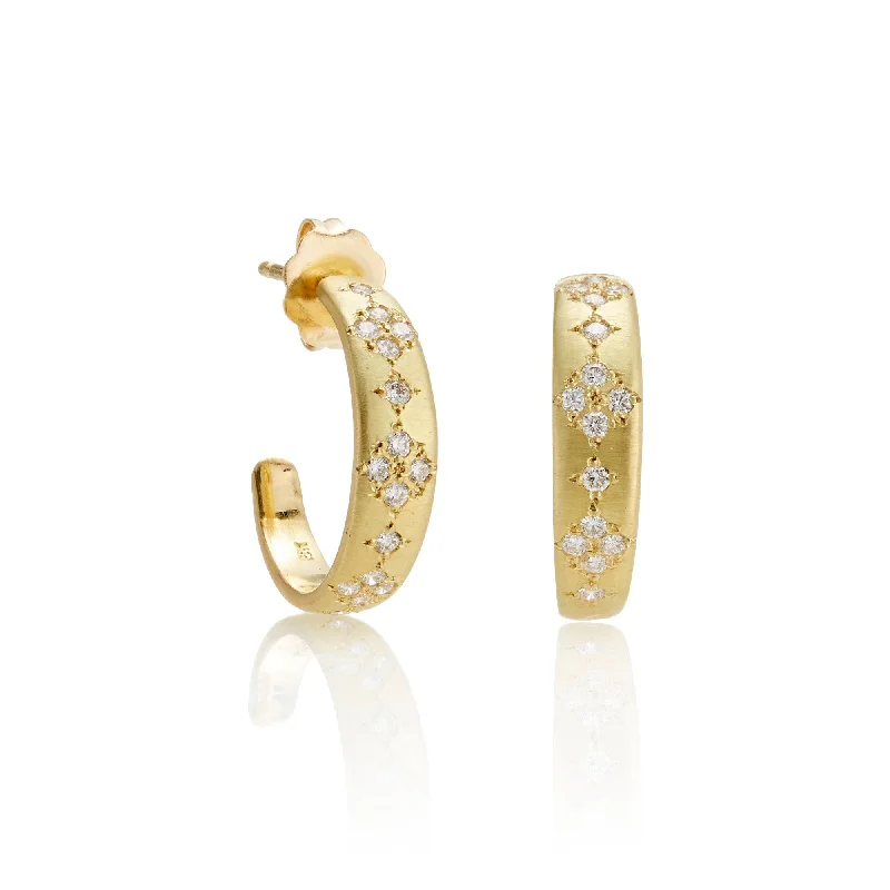 Women’s infinity earrings-Memories Diamond Hoop Earrings