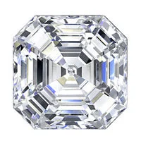 Women’s three-stone engagement ring-0.85 Carat Asscher Diamond