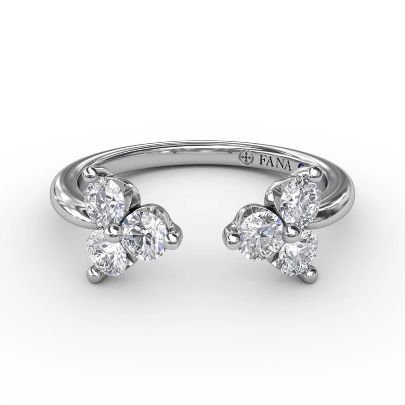 Women’s vintage engagement ring-Empire Diamond Wrap Ring R5012