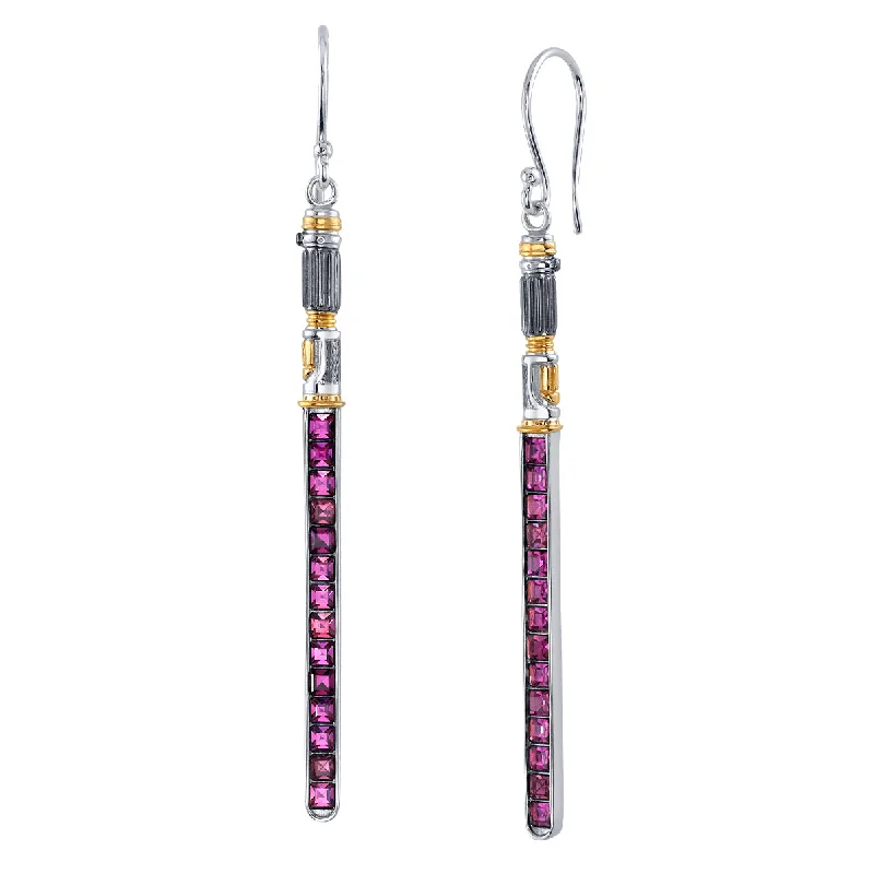 Women’s chic stud earrings-Star Wars X RockLove Mace Windu Crystal Lightsaber Earrings