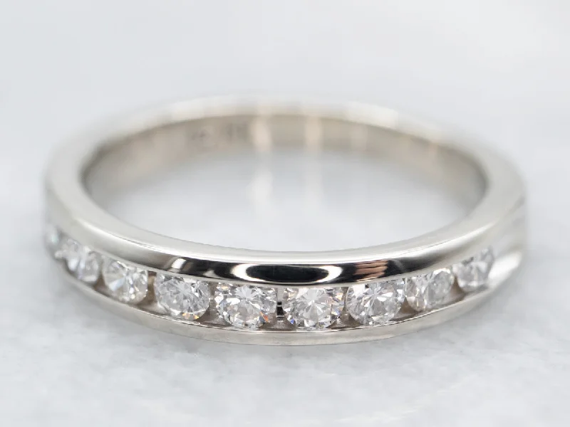 Women’s eternity engagement ring-Channel Set Diamond Band