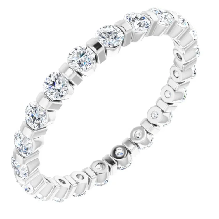 Women’s high-quality diamond engagement ring-Platinum 3/4 CTW Diamond Eternity Band