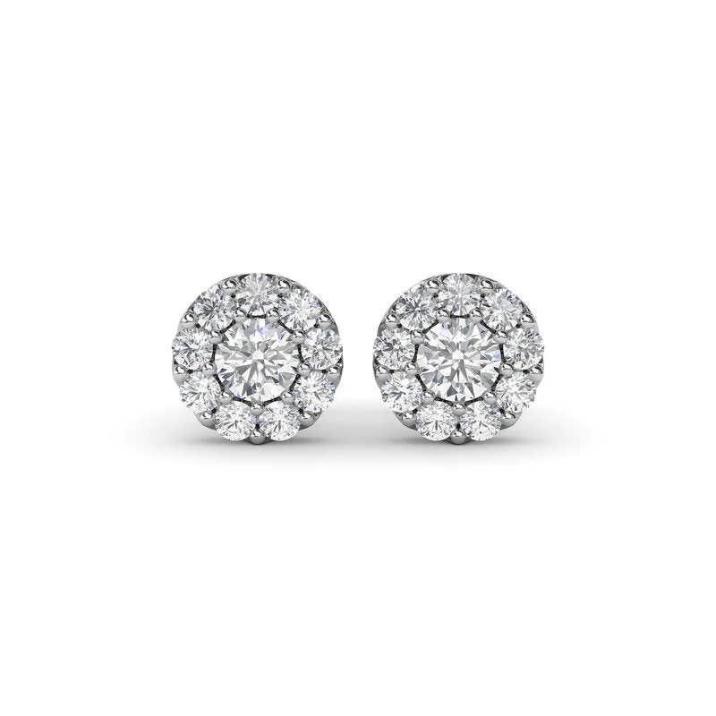 Women’s detailed engagement ring-Signature Diamond Studs ER4919