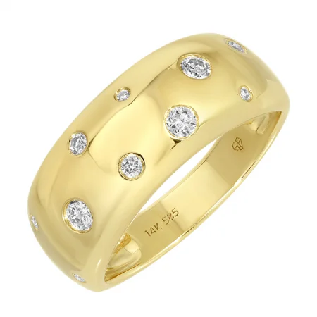 Women’s timeless engagement ring-SHAKIRA DIAMOND INLAY RING.