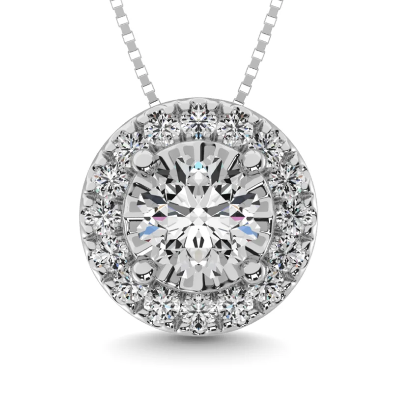 Women’s necklace set-Diamond 1/20 ct tw Fashion Pendant in Sterling Silver