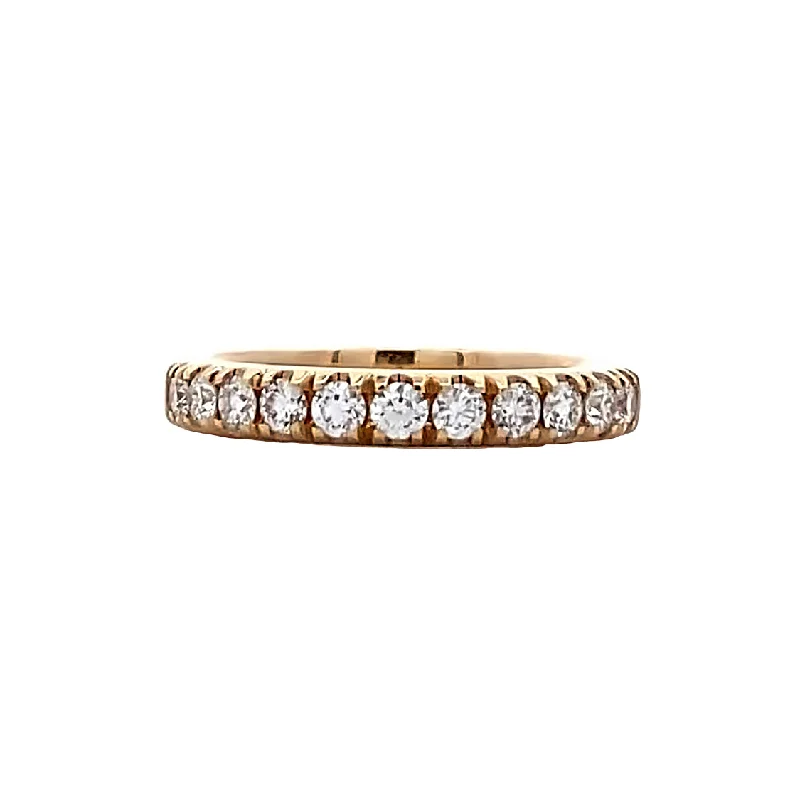 Women’s vintage-style engagement ring-1/2 Carat Diamond Band in Yellow Gold by B&C