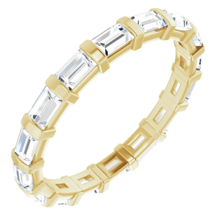 Women’s classic engagement ring-14K Yellow 1 1/3 CTW Diamond Eternity Band