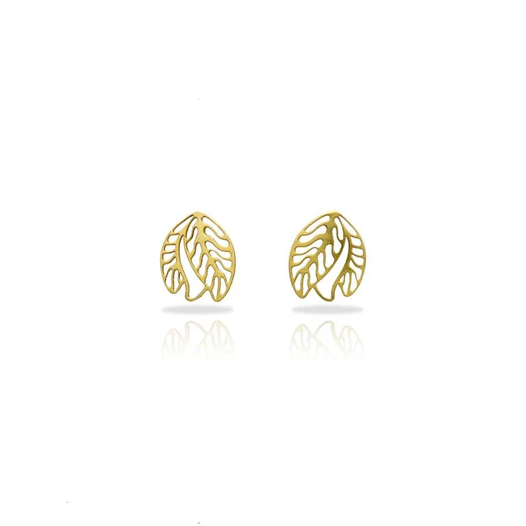 Women’s unique earrings-RAS Komorebi Gold Small Earrings