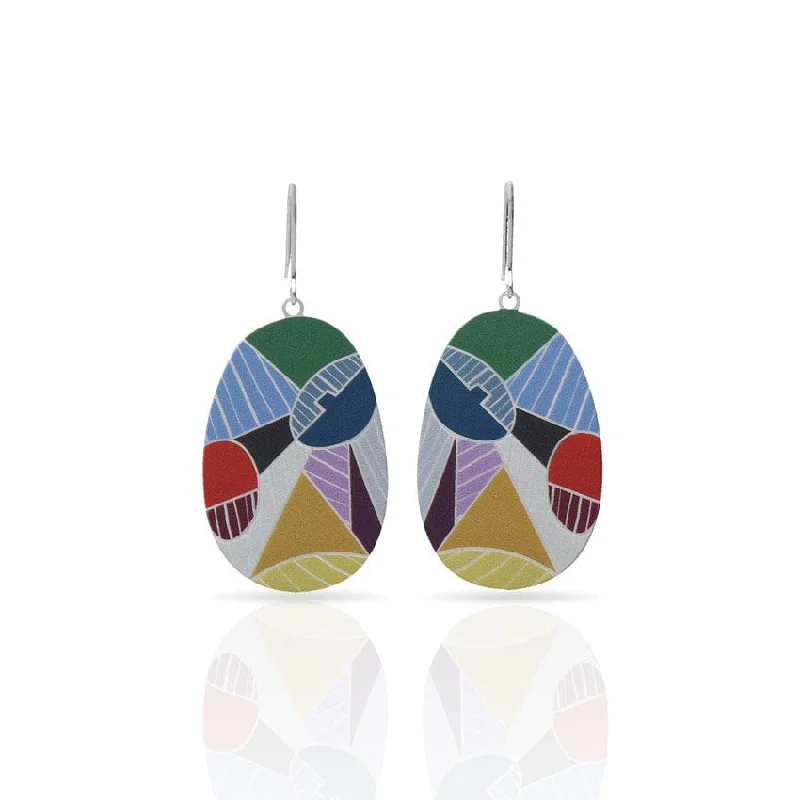 Women’s chunky earrings-RAS Cubism Earrings