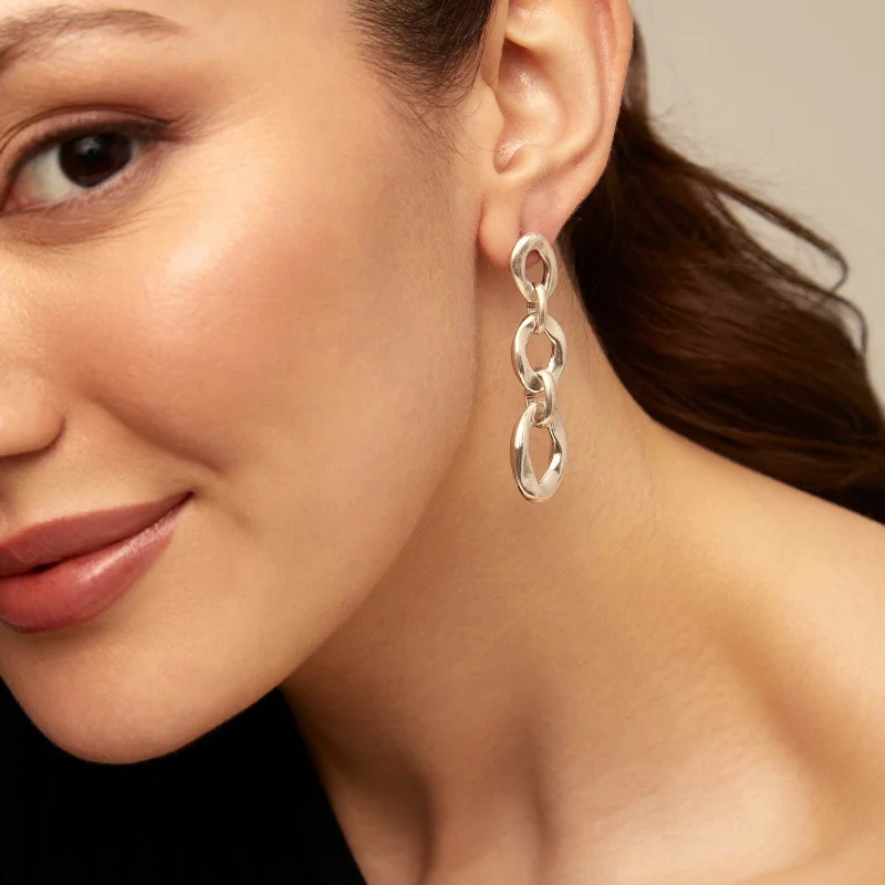 Women’s delicate hoop earrings-UNOde50 Yolo Earrings