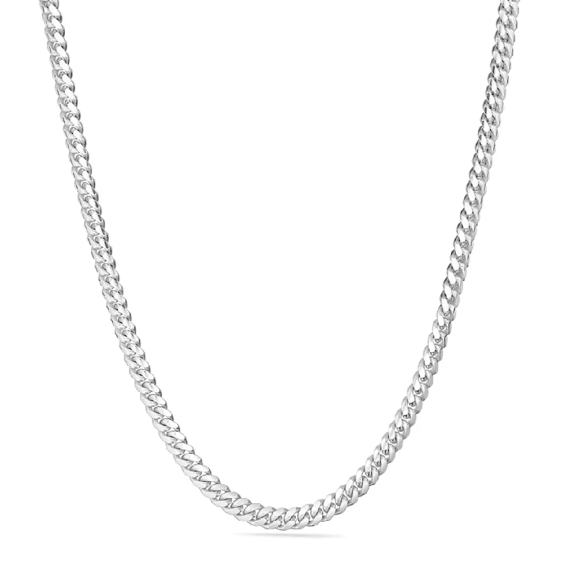 Women’s art deco necklace-Better Jewelry 4.5mm Miami Cuban Link Chain .925 Sterling Silver