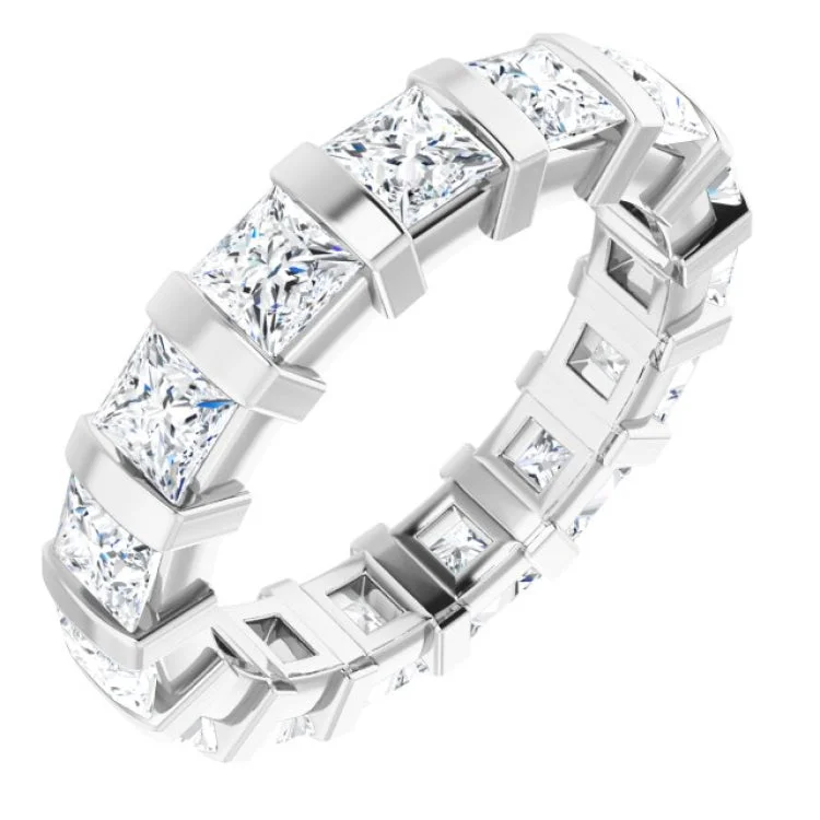 Women’s bespoke engagement ring-14K White 2 1/2 CTW Diamond Eternity Band