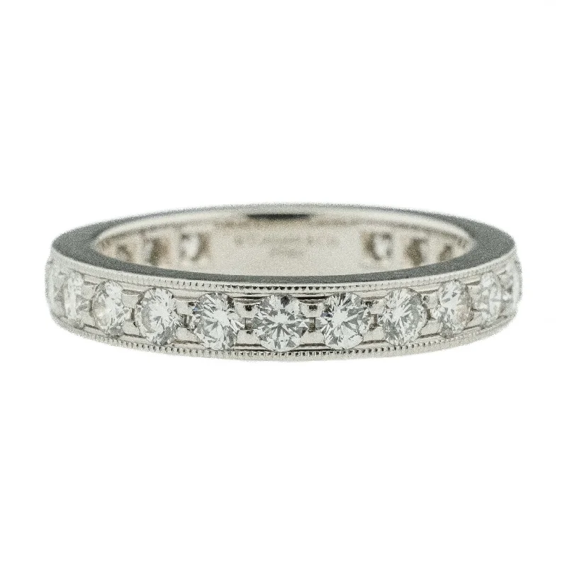 Women’s multi-stone engagement ring-Tiffany & Co. 1.21ctw Diamond Legacy Band in Platinum - Size 6