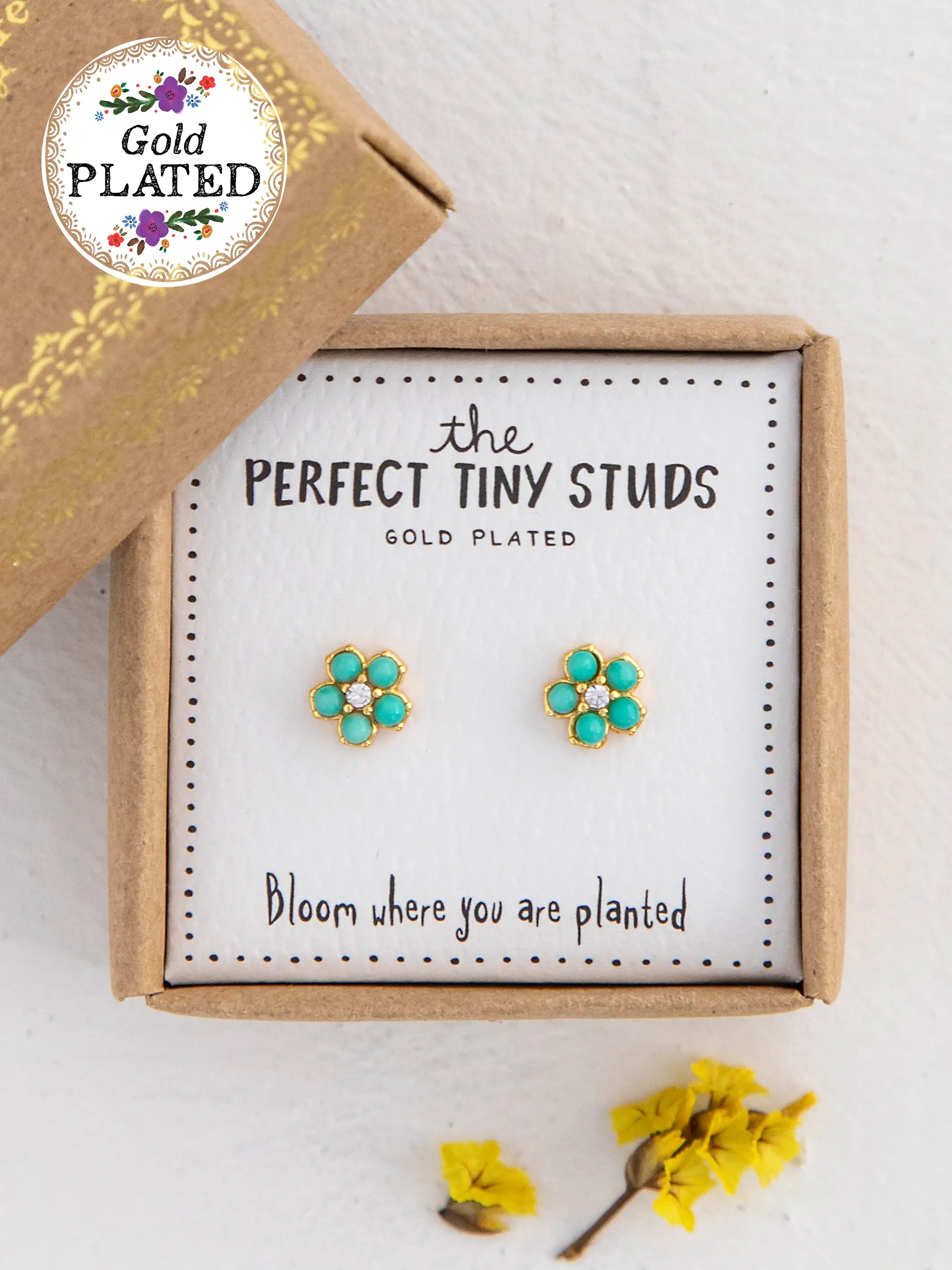 Women’s antique earrings-Perfect Tiny Stud Earrings - Daisies