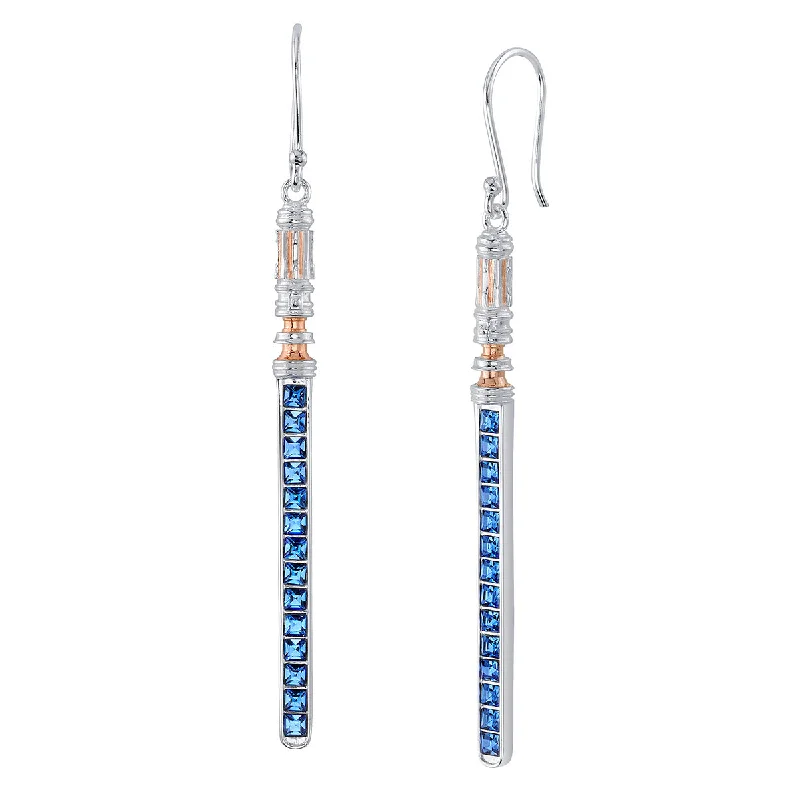 Women’s elegant drop earrings-Star Wars X RockLove Leia Organa Crystal Lightsaber Earrings