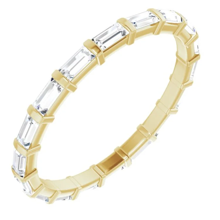 Women’s brilliant diamond engagement ring-14K Yellow 5/8 CTW Diamond Eternity Band