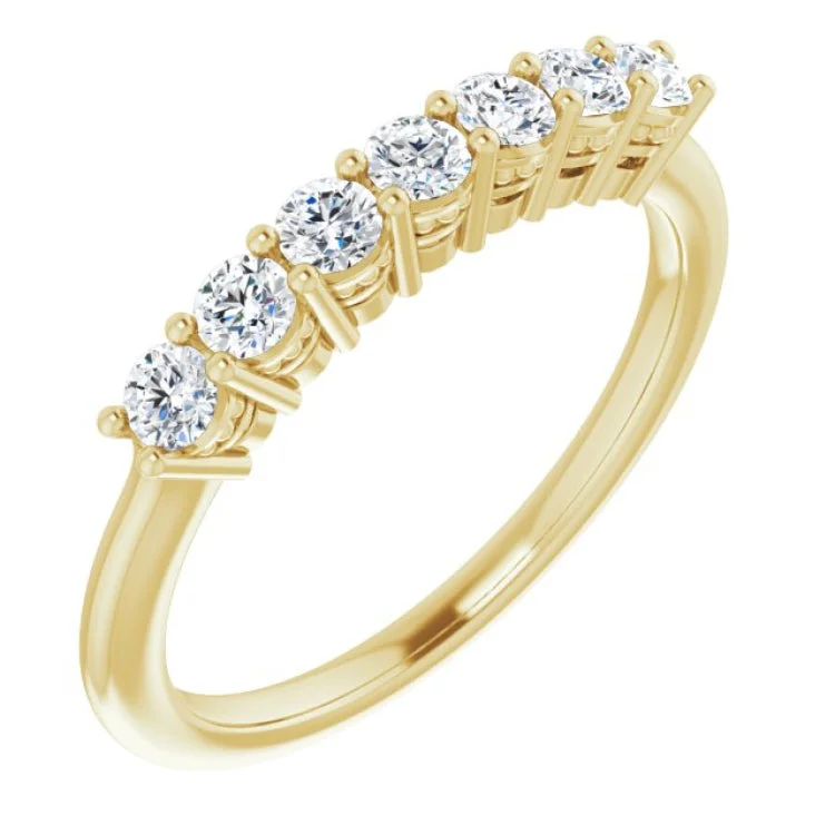 Women’s vintage-style engagement ring-14K Yellow 3/8 CTW Natural Diamond Anniversary Band