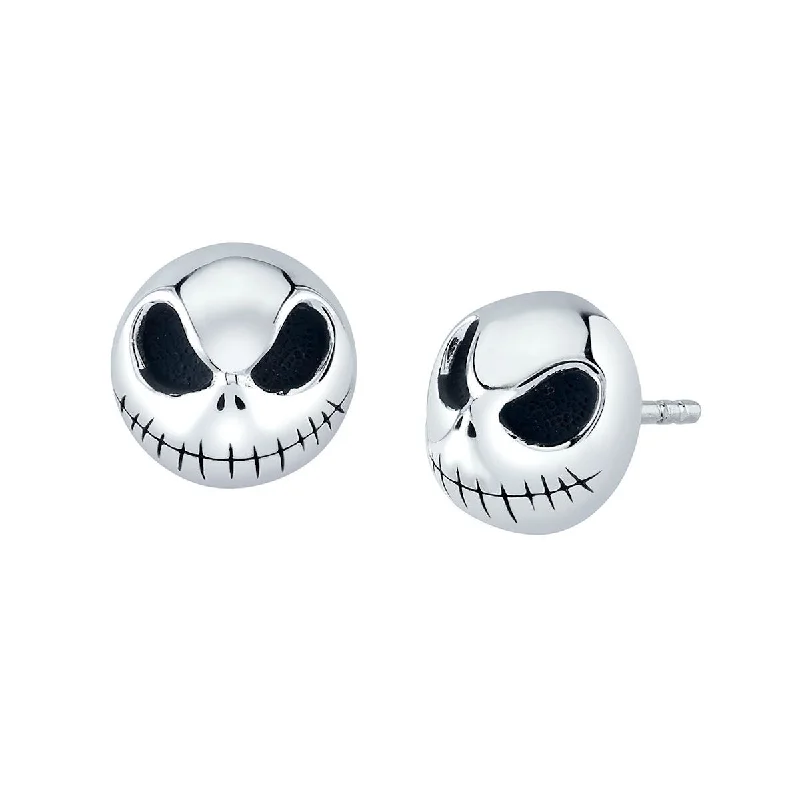 Women’s fashion earrings-Disney X RockLove THE NIGHTMARE BEFORE CHRISTMAS Jack Skellington Stud Earrings