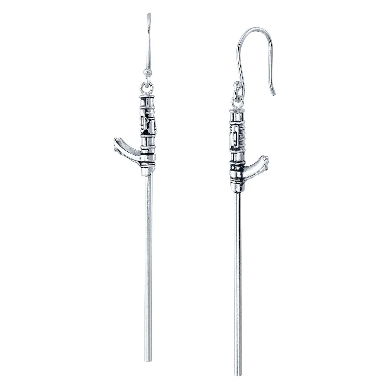 Women’s delicate earrings-Star Wars X RockLove Inquisitor Lightsaber Earrings