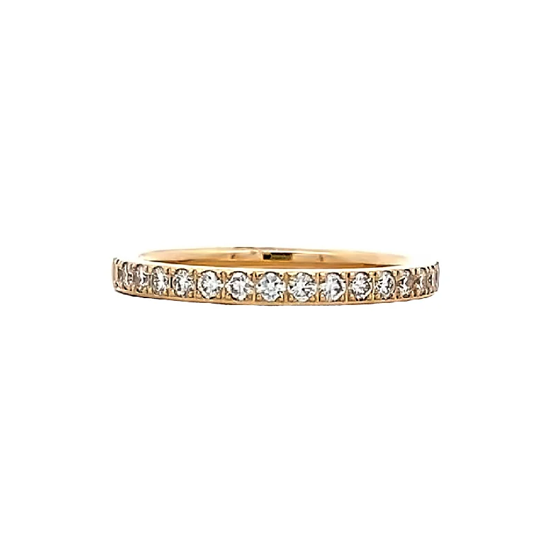 Women’s luxurious engagement ring-Diamond Wewdding/Anniversary Band in Yellow Gold by Benchmark