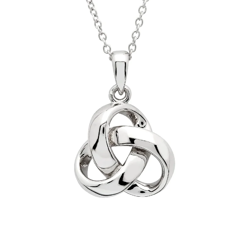 Women’s gold necklace-Sterling Silver Trinity Pendant with Chain SP2271