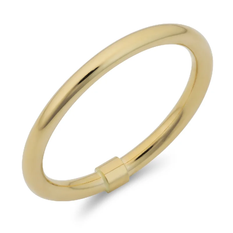 Women’s large statement ring-14k Yellow Gold Polished 2 millimeter Comfort Fit Band Ring for Women (sizes 5-10)