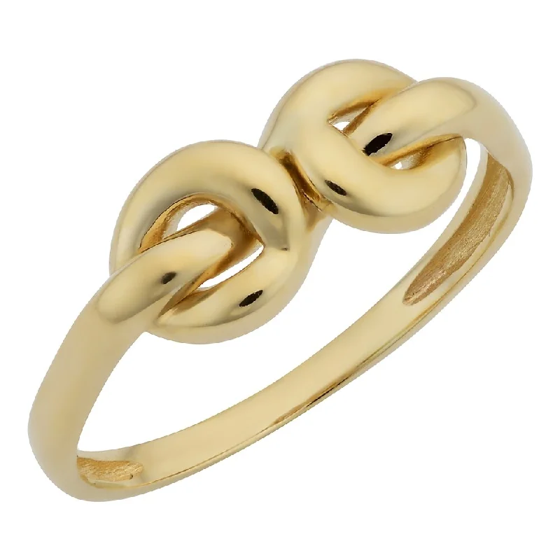 Women’s high-quality gold ring-10k Yellow Gold High Polish Love Knot Ring